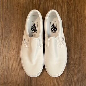 Vans Classic White Slip-On Sneakers